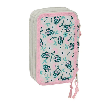 Disney Minnie Minty triple pencil case 37pcs Nerdscape