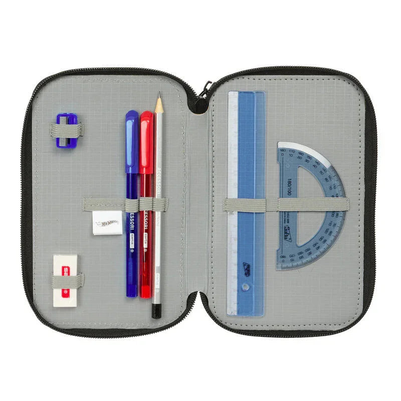 Hot Wheels triple pencil case 37pcs Nerdscape