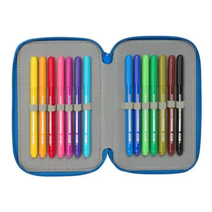 DC Comics Superman triple pencil case 37pcs Nerdscape