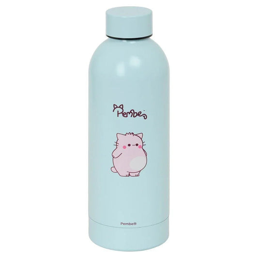 Pembe The Pink Cat stainless steel thermos bottle Nerdscape