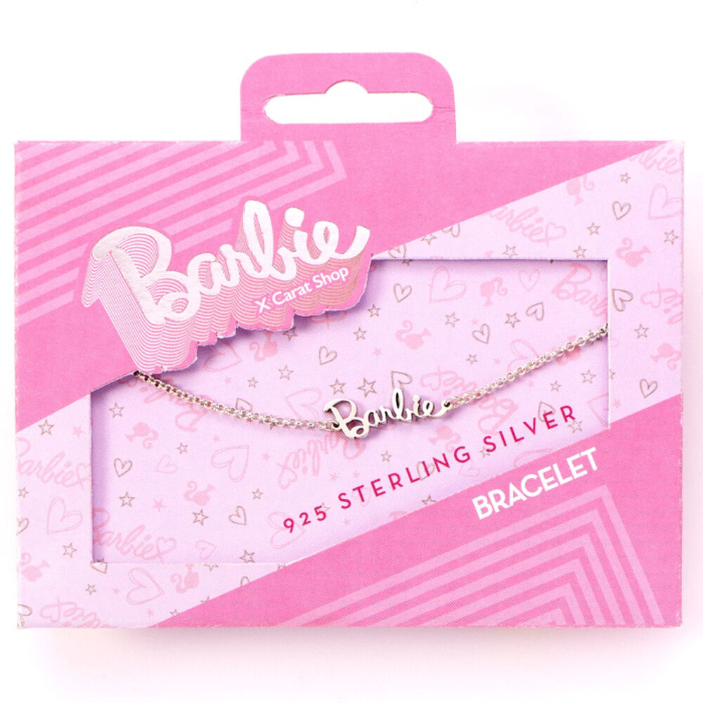 Barbie Name Logo sterling silver bracelet Nerdscape