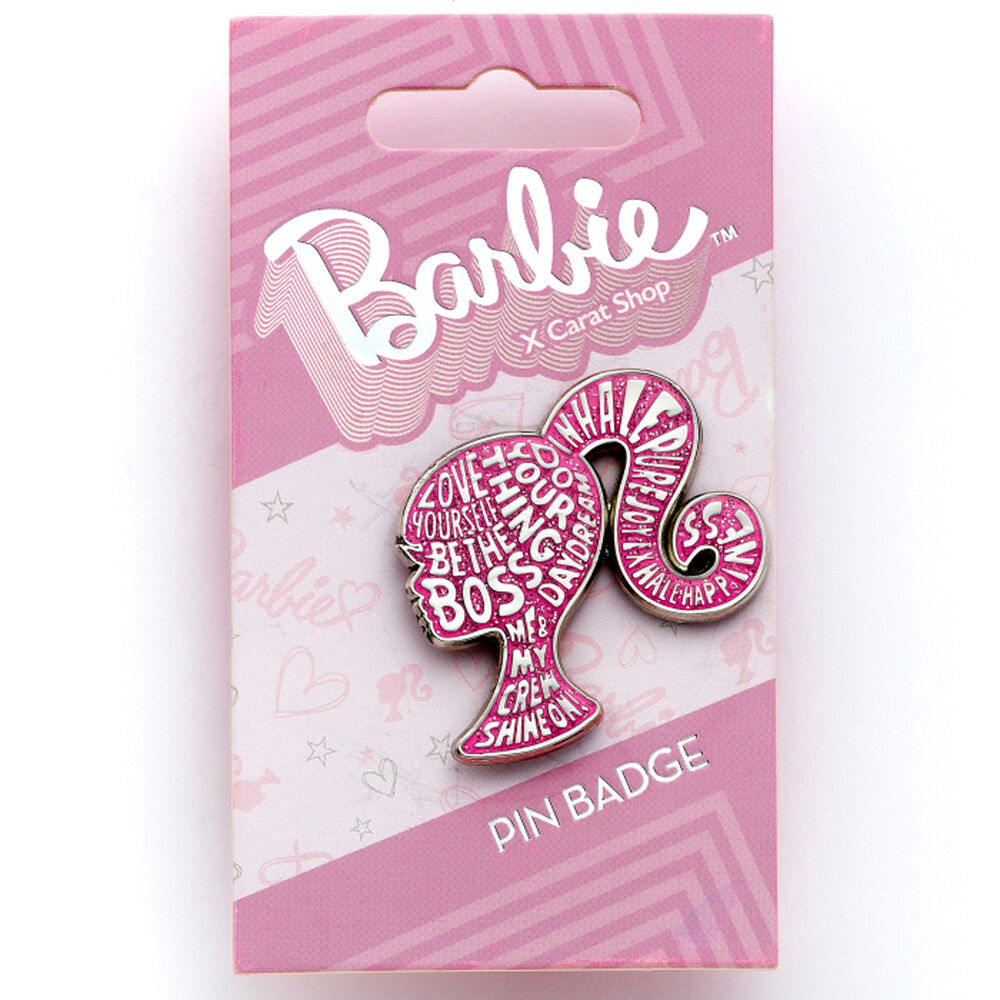Barbie Sparkly Silhouette pin badge Nerdscape