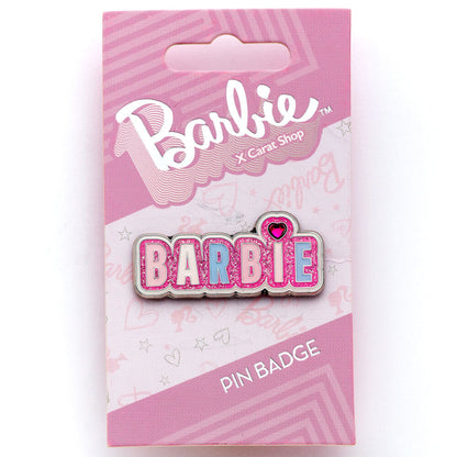 Barbie Sparkly Logo pin badge Nerdscape