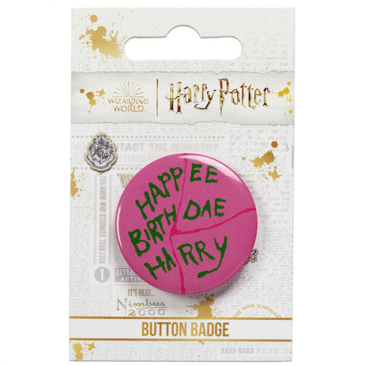 Harry Potter Happee Birthdae Cake button badge