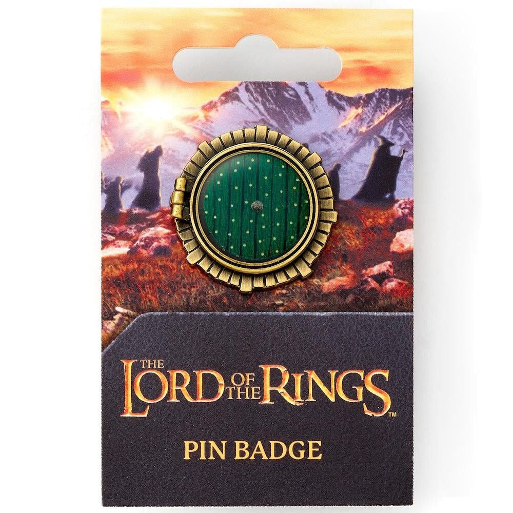 The Lord of The Rings Hobbit Door pin badge Nerdscape