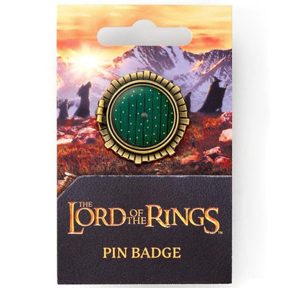 The Lord of The Rings Hobbit Door pin badge Nerdscape