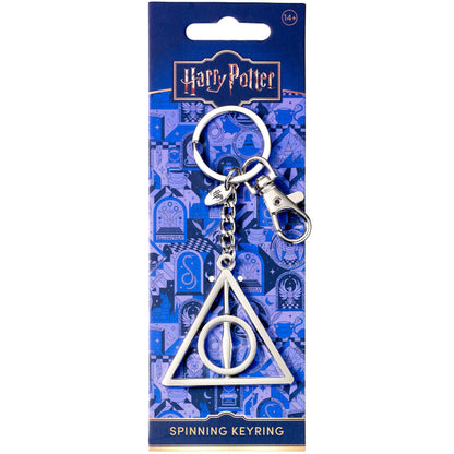 Harry Potter Deathly Hallows spinning keyring Nerdscape