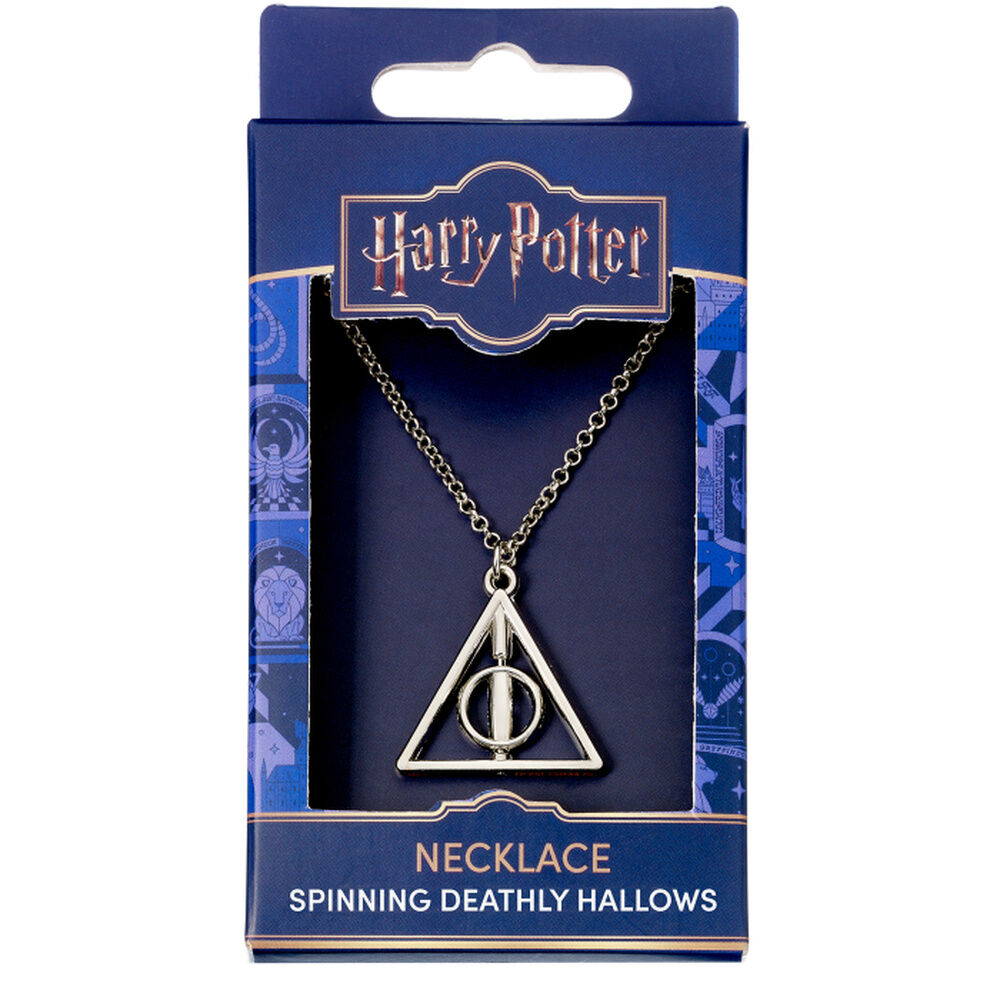 Harry Potter Deathly Hallows spinning necklace Nerdscape