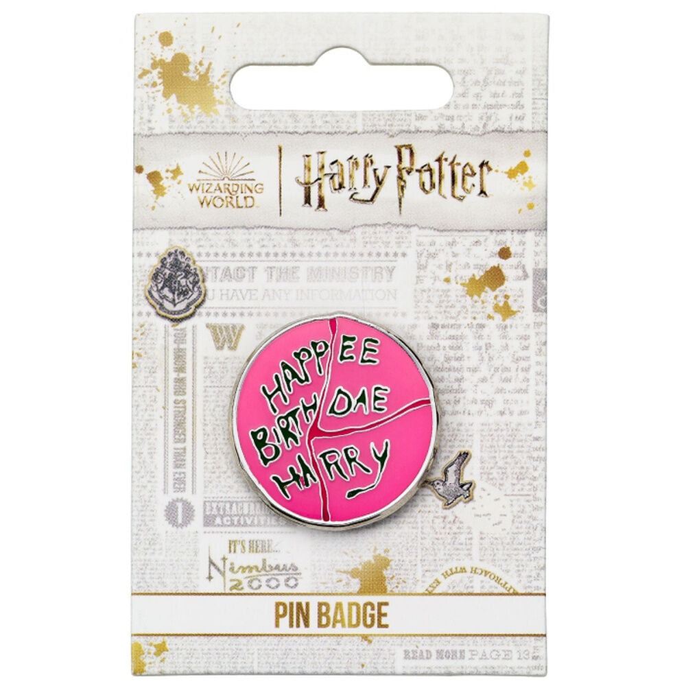Harry Potter Happee Birthdae Harry Cake pin badge Nerdscape