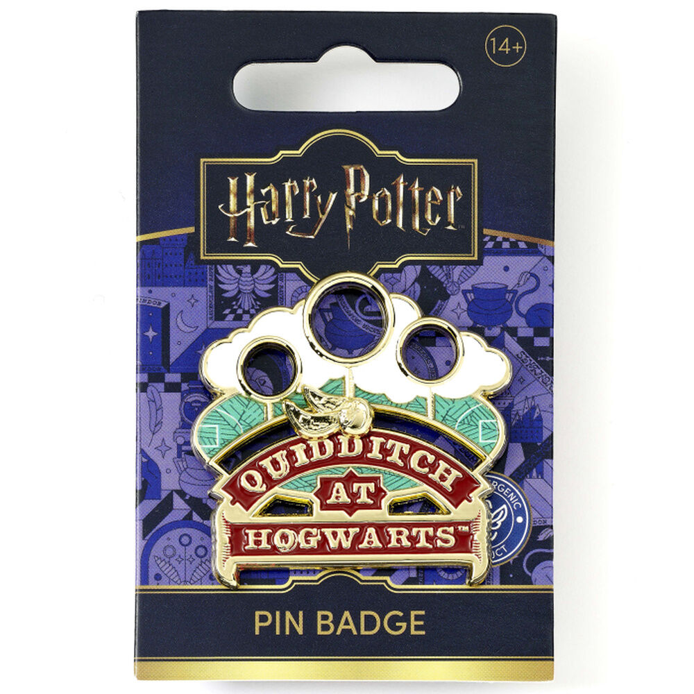 Harry Potter Quidditch at Hogwarts sliding pin badge Nerdscape