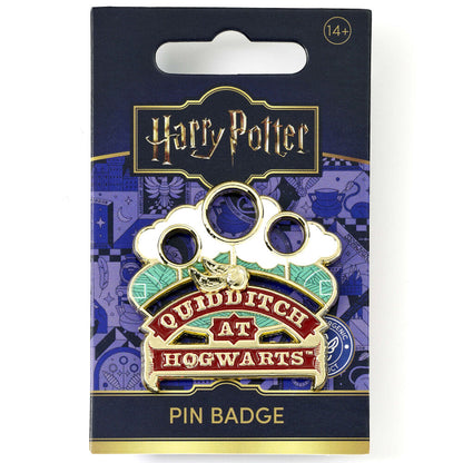 Harry Potter Quidditch at Hogwarts sliding pin badge Nerdscape