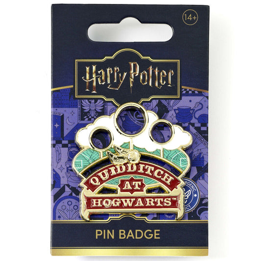 Harry Potter Quidditch at Hogwarts sliding pin badge Nerdscape