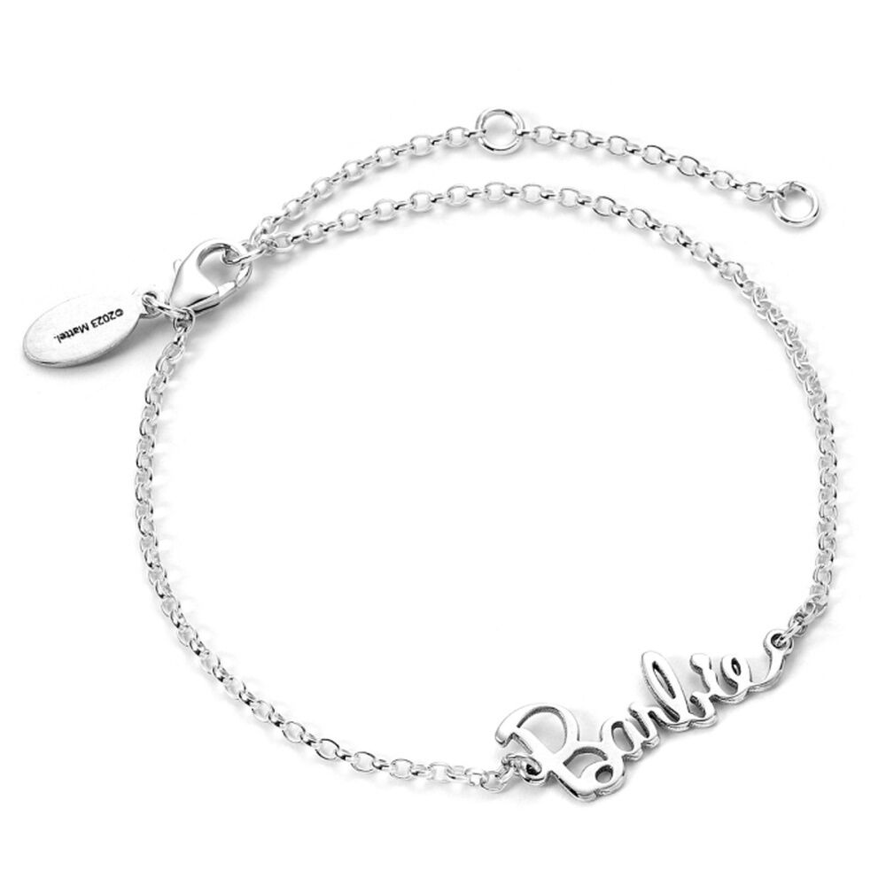 Barbie Name Logo sterling silver bracelet Nerdscape