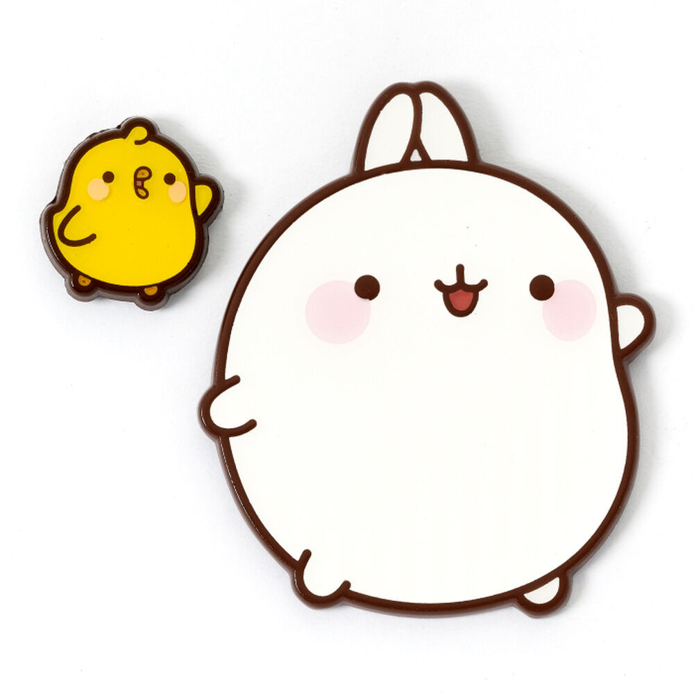 Molang and Piu Piu pin badge Nerdscape
