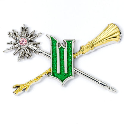 Wicked For Good Wand and Broomstick pin badge Nerdscape