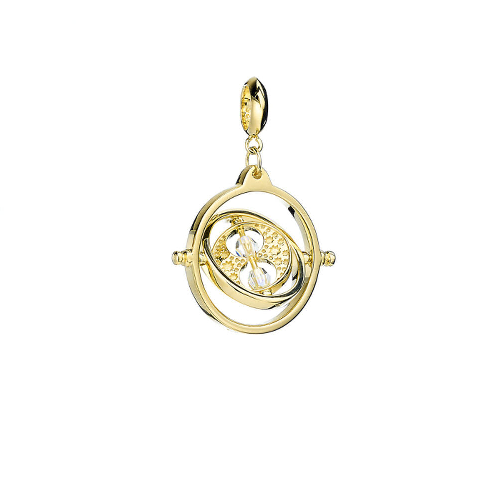Harry Potter Time Turner sterling silver gold plated slider charm Nerdscape