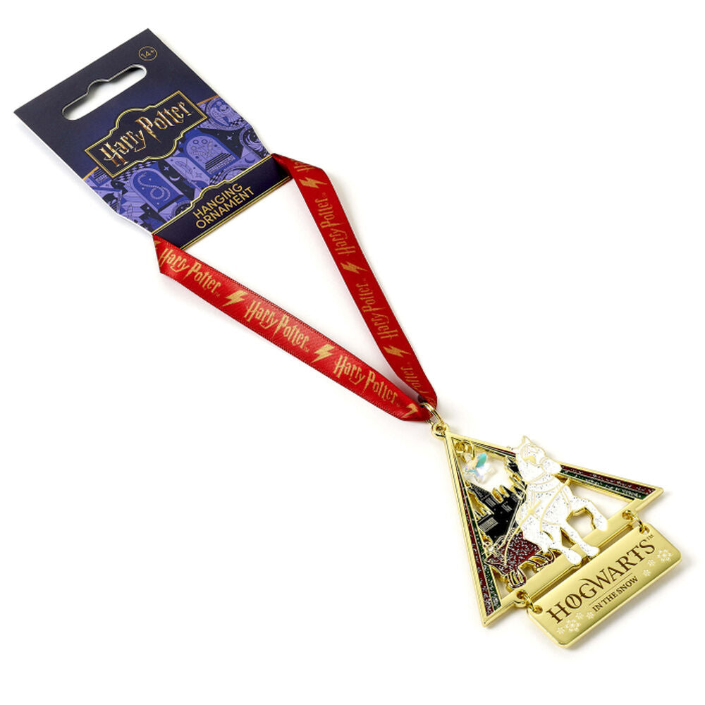 Harry Potter Hogwarts in the Snow Christmas hanging ornament Nerdscape