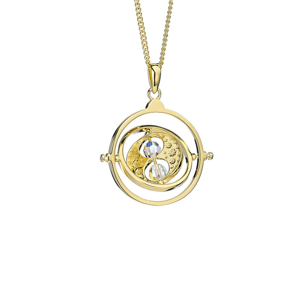 Harry Potter Time Turner  sterling silver gold plated necklace Nerdscape