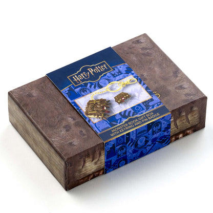 Harry Potter Monster Book gift box with keyring and pin badge Nerdscape