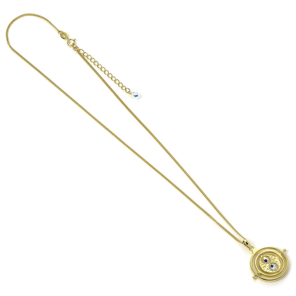 Harry Potter Time Turner  sterling silver gold plated necklace Nerdscape