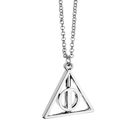 Harry Potter Deathly Hallows spinning necklace Nerdscape