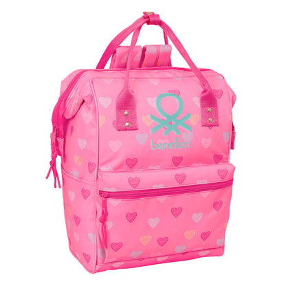 Benetton Heart laptop backpack 40cm Nerdscape