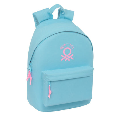 Benetton Sky Blue laptop backpack 41cm Nerdscape