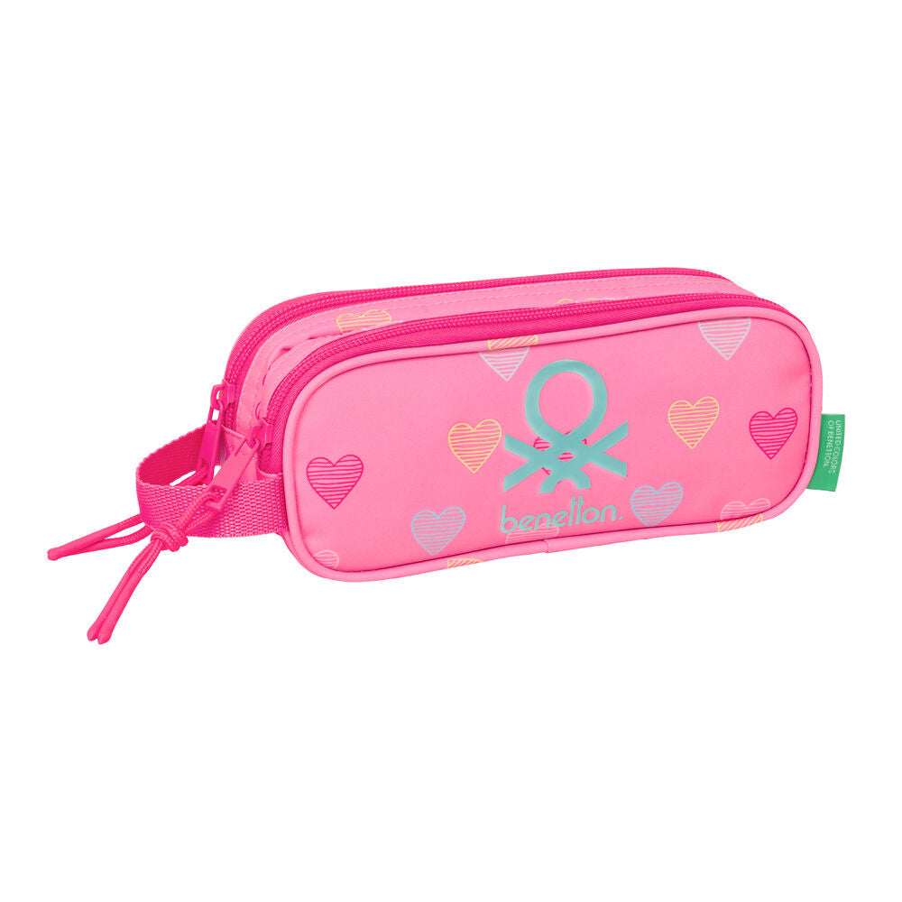 Benetton Heart double pencil case Nerdscape