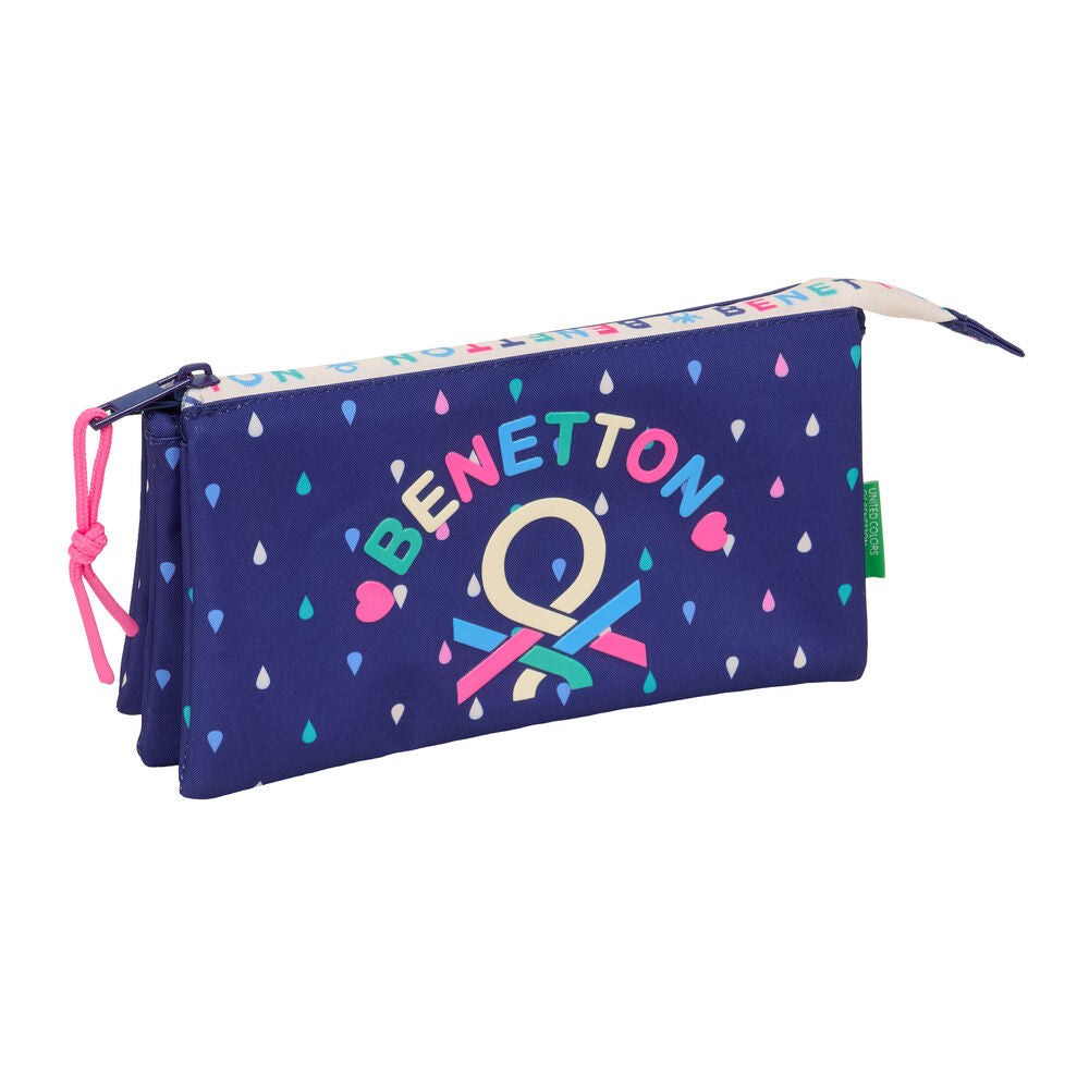 Benetton Drop triple pencil case Nerdscape