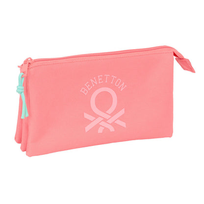 Benetton Coral triple pencil case Nerdscape