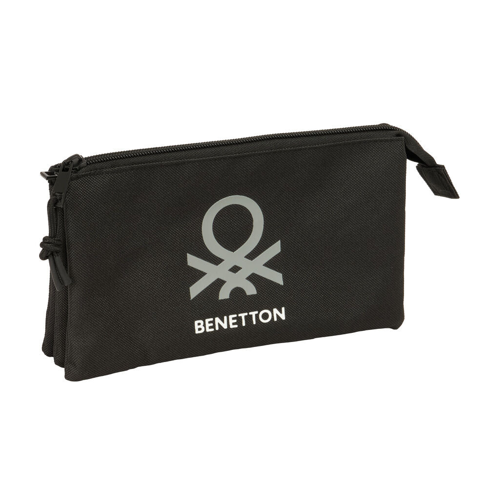 Benetton Black triple pencil case Nerdscape