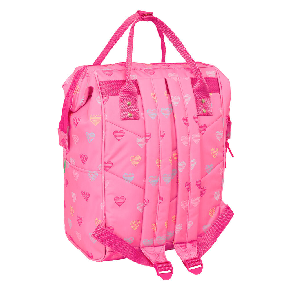 Benetton Heart laptop backpack 40cm Nerdscape