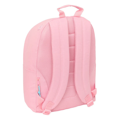Benetton Pastel Pink laptop backpack 41cm Nerdscape