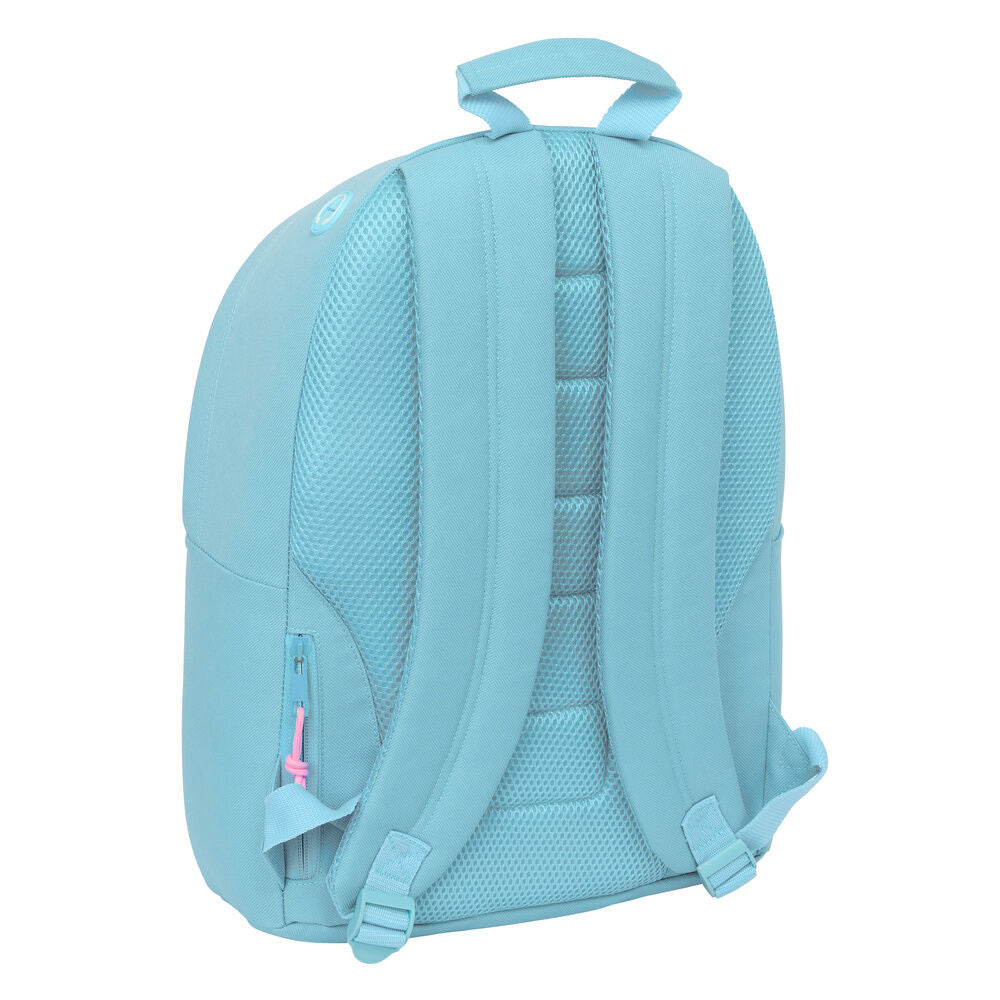 Benetton Sky Blue laptop backpack 41cm Nerdscape