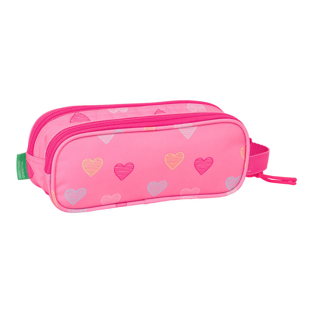 Benetton Heart double pencil case Nerdscape