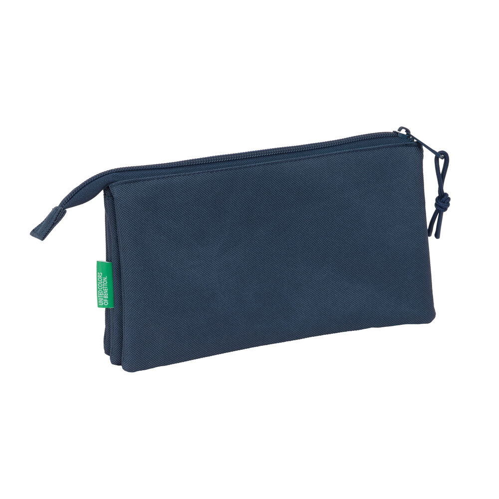 Benetton Anthracite triple pencil case Nerdscape
