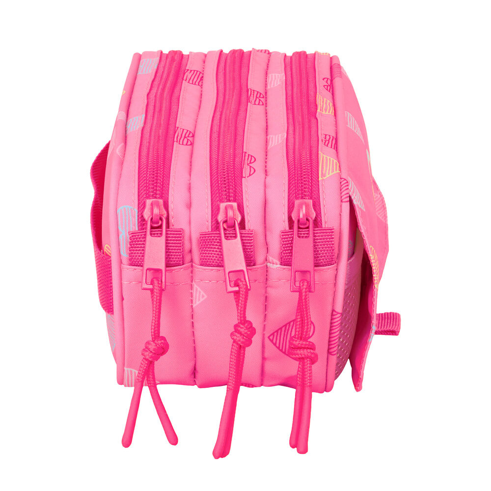 Benetton Heart triple pencil case