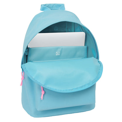 Benetton Sky Blue laptop backpack 41cm Nerdscape