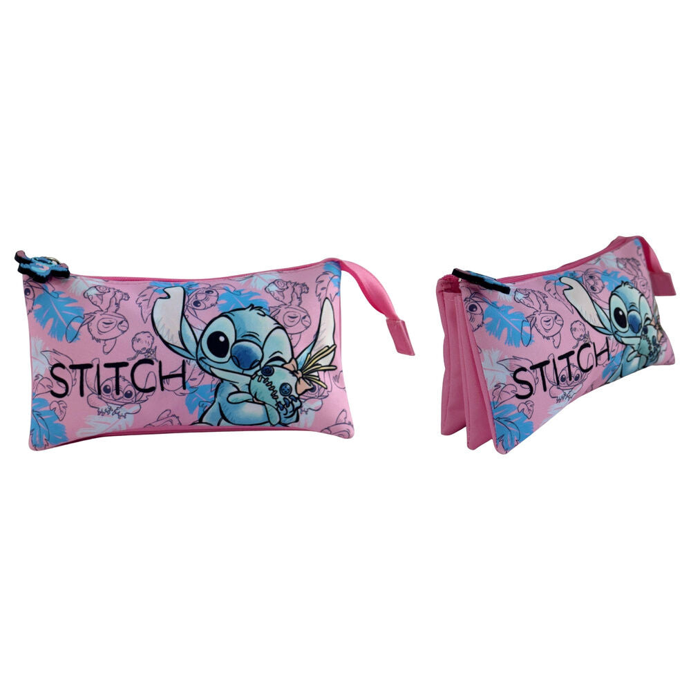 Disney Stitch Doll triple pencil case Nerdscape