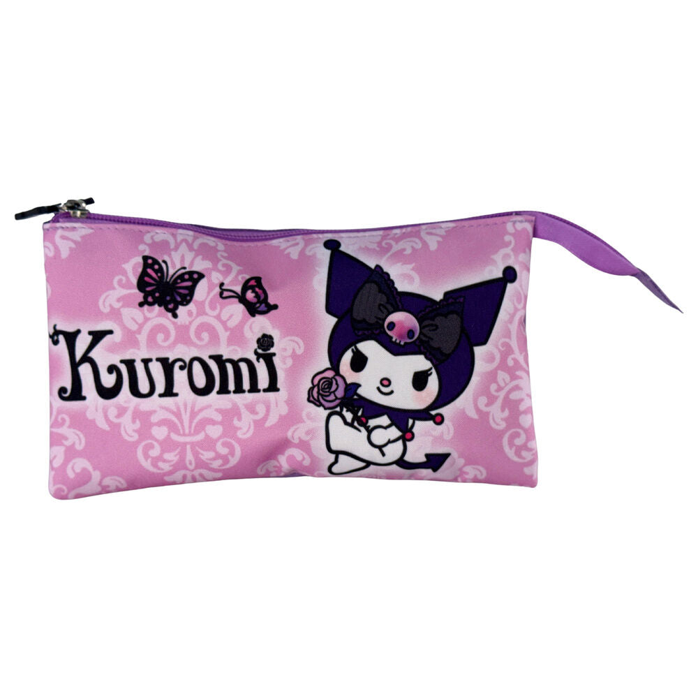 Hello Kitty Kuromi Purple triple pencil case Nerdscape
