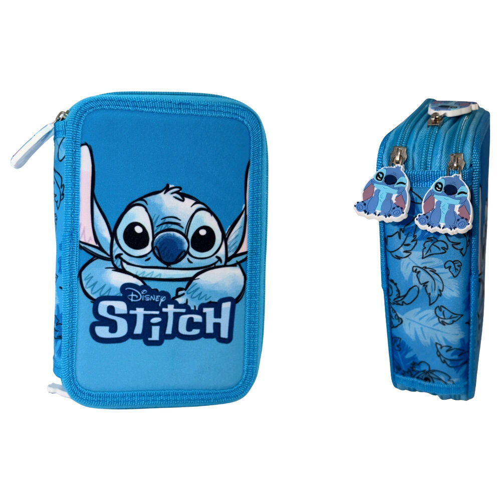 Disney Stitch Smile triple pencil case Nerdscape