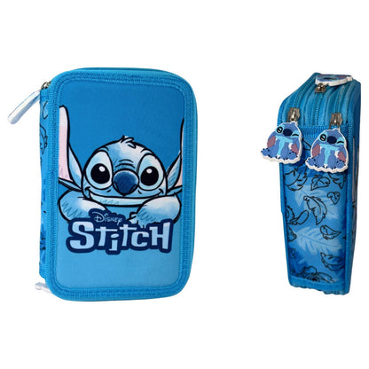 Disney Stitch Smile triple pencil case Nerdscape