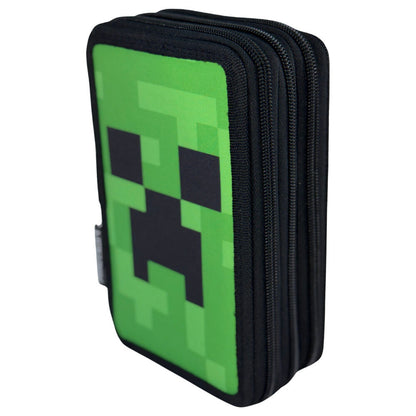 Minecraft Face triple pencil case Nerdscape