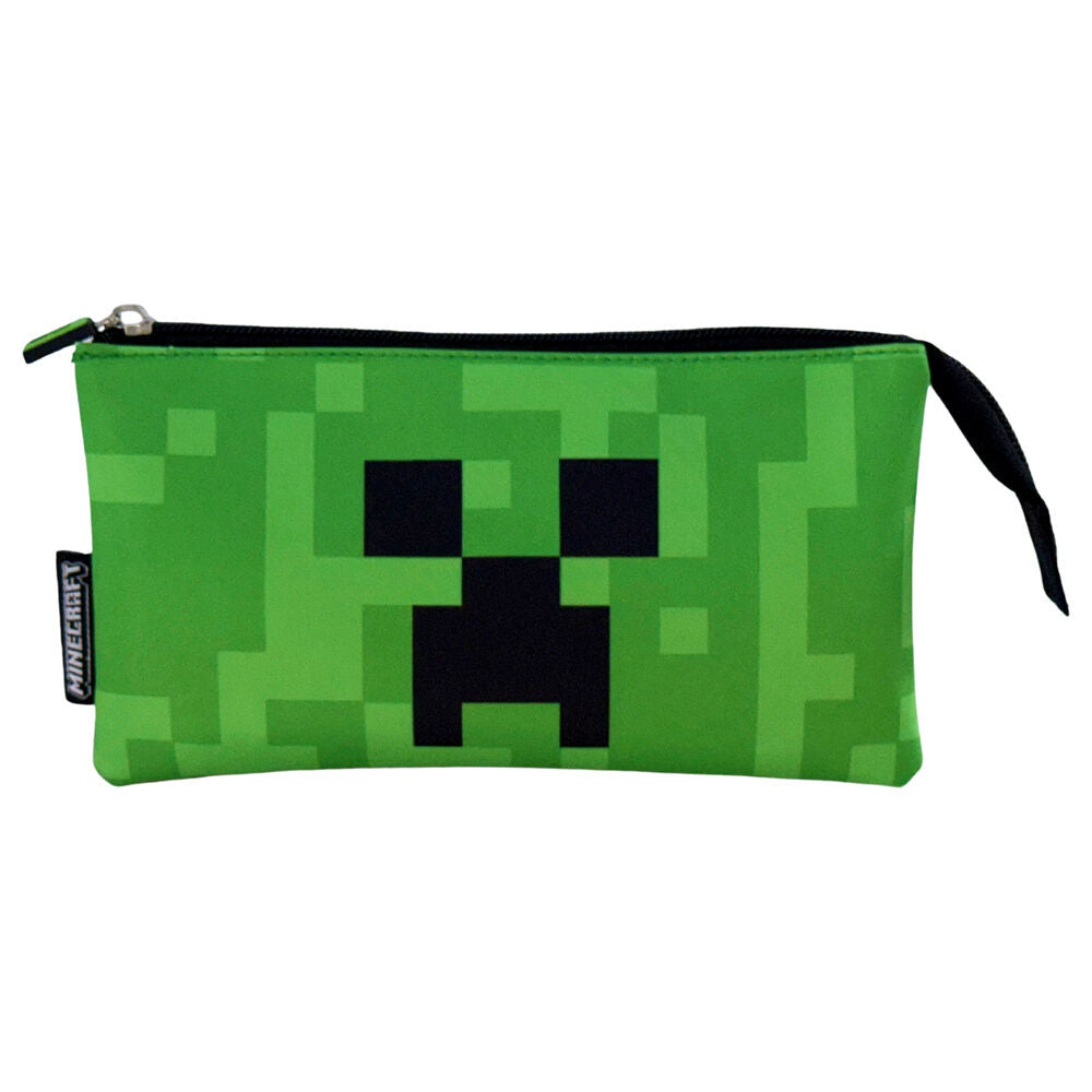 Minecraft Face triple pencil case Nerdscape