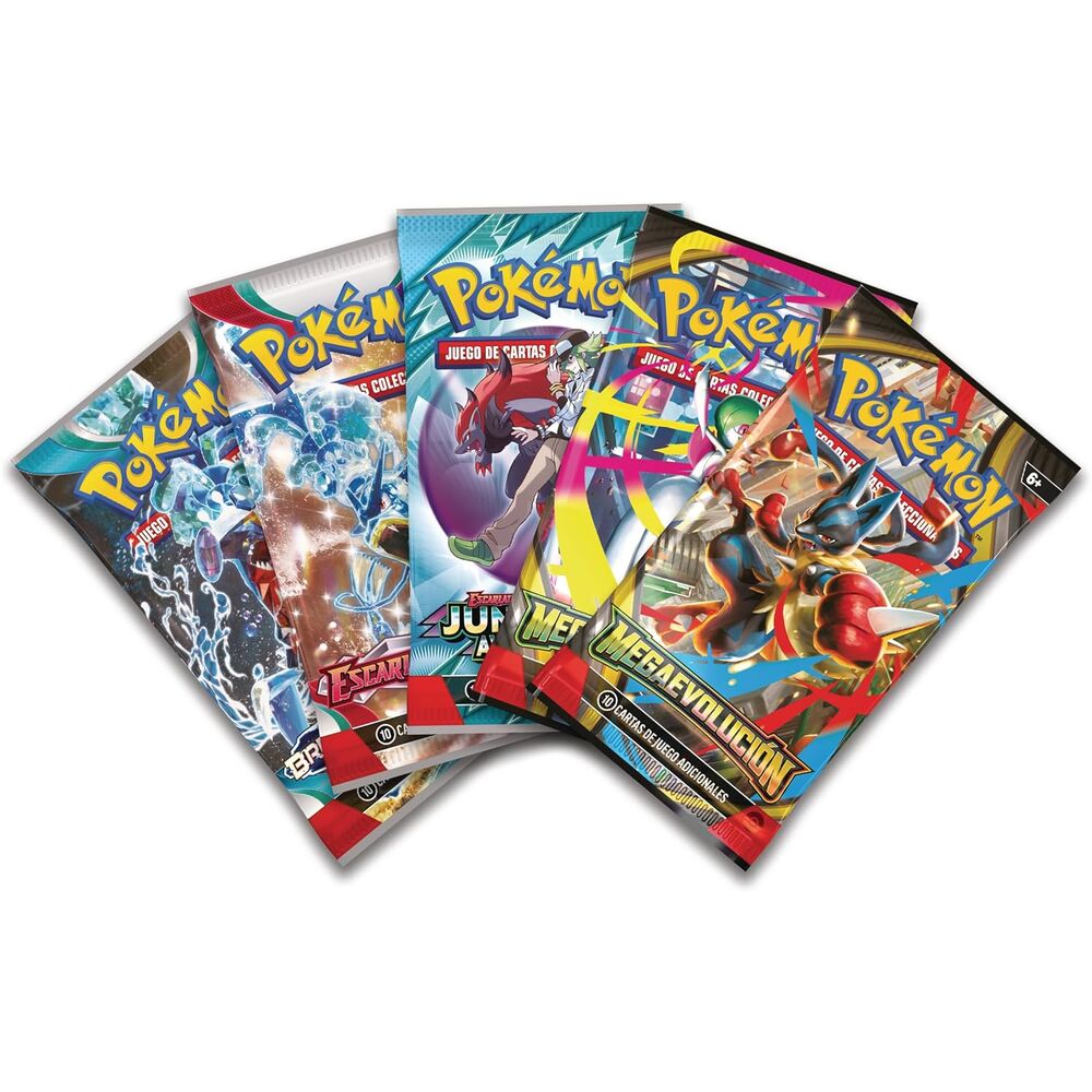 Latin American Pokemon Mega Lucario Ex Blister set collectible cards Nerdscape