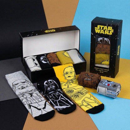 Star Wars adult pack 5 socks Nerdscape