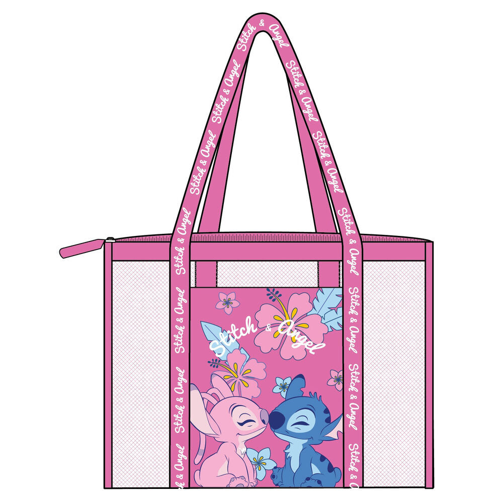 Disney Stitch & Angel mesh beach bag Nerdscape