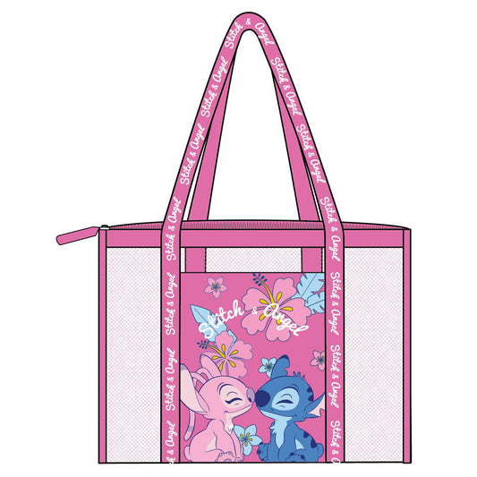 Disney Stitch & Angel mesh beach bag Nerdscape