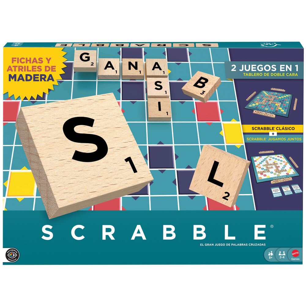 Spanish Scrabble Core Wood board game Nerdscape