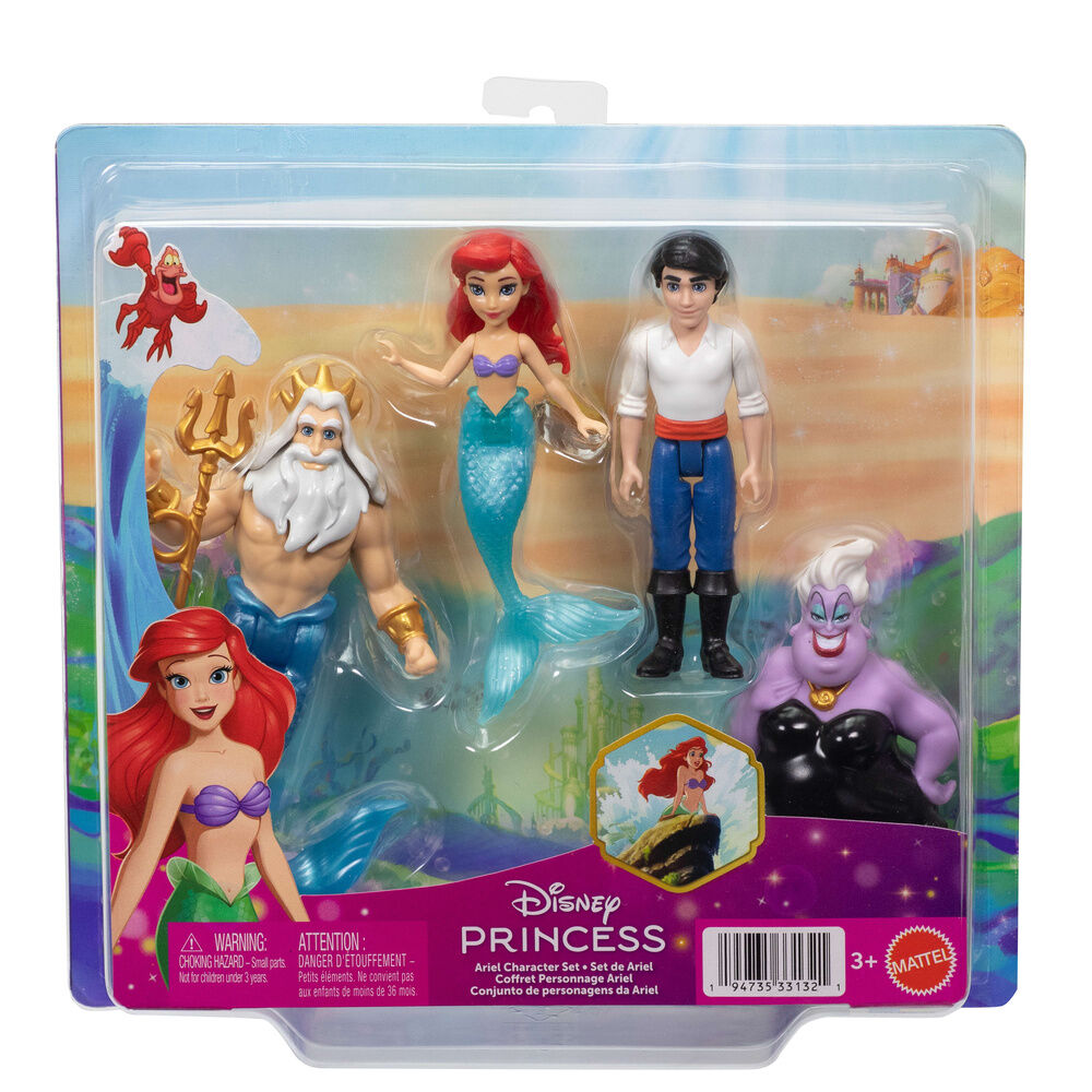 Disney The Little Mermaid pack 4 figures
